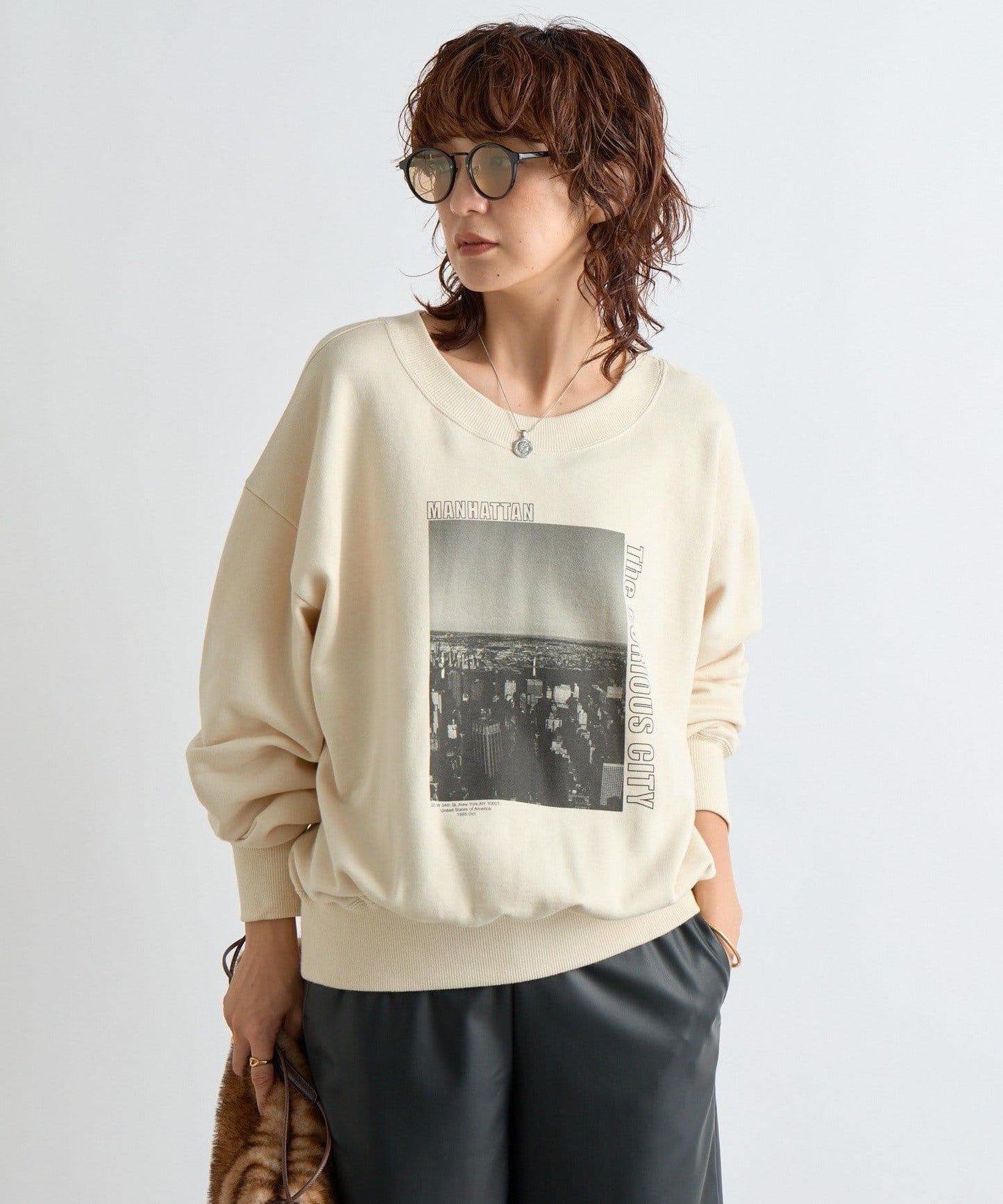 【大人休閒風】2way照片印花衛衣