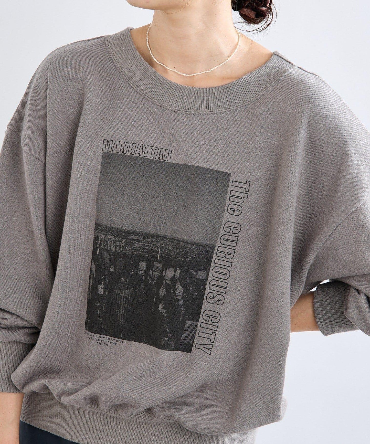 【大人休閒風】2way照片印花衛衣