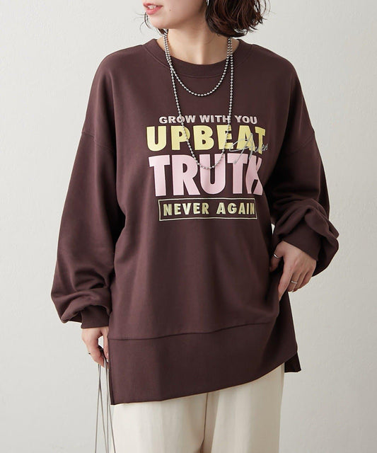 【NUNIFE】側開叉多色標誌衛衣