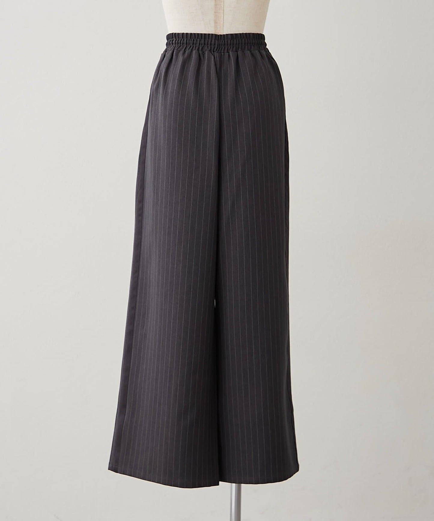 【NUNIFE】細條紋休閒褲