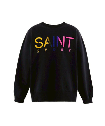 SAINT MICHAEL/圓領衛衣/SAINT SPORT/黑色
