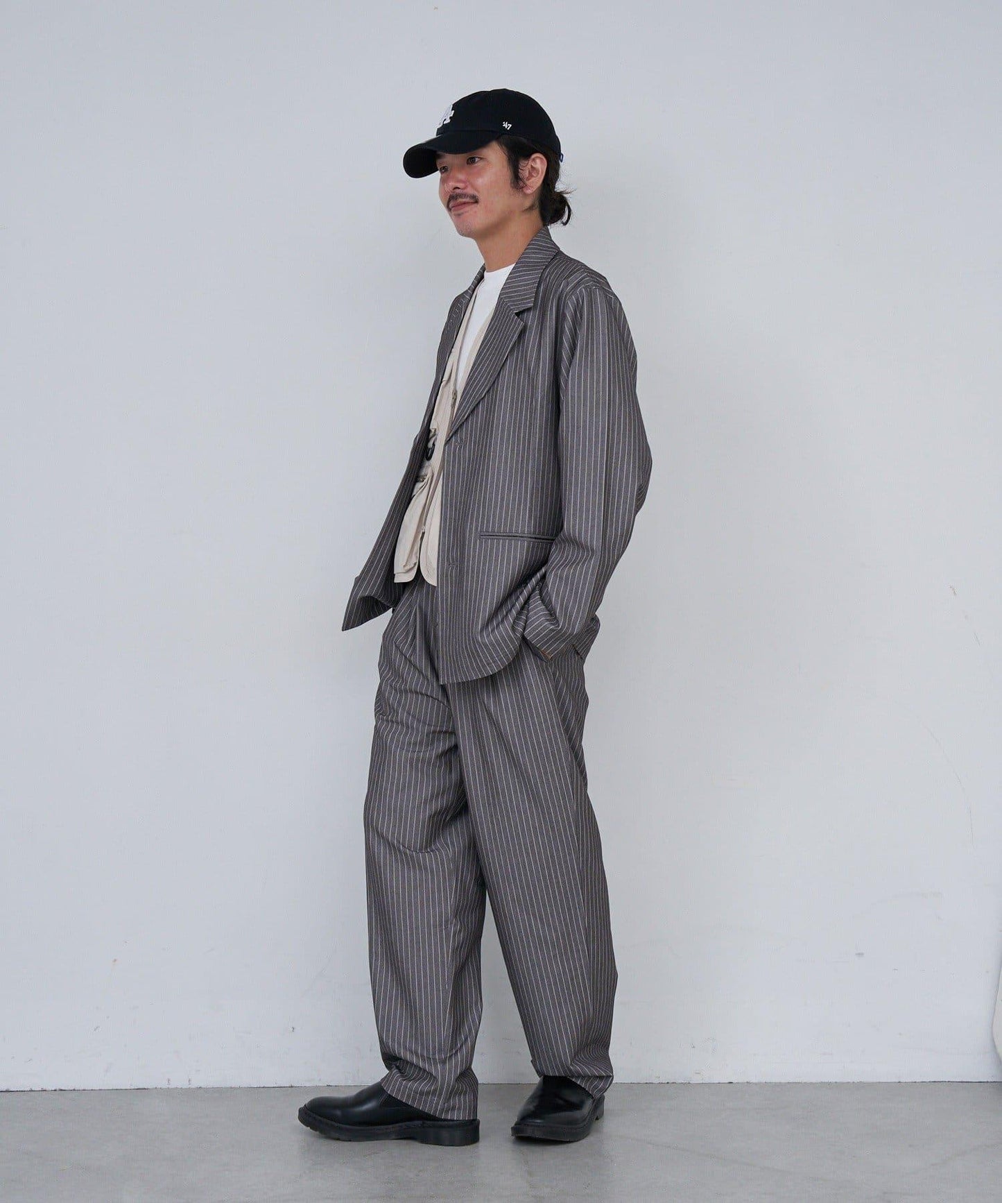 【Kastane】BM條紋單排扣西裝外套