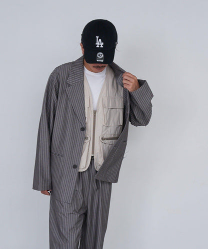 【Kastane】BM條紋單排扣西裝外套