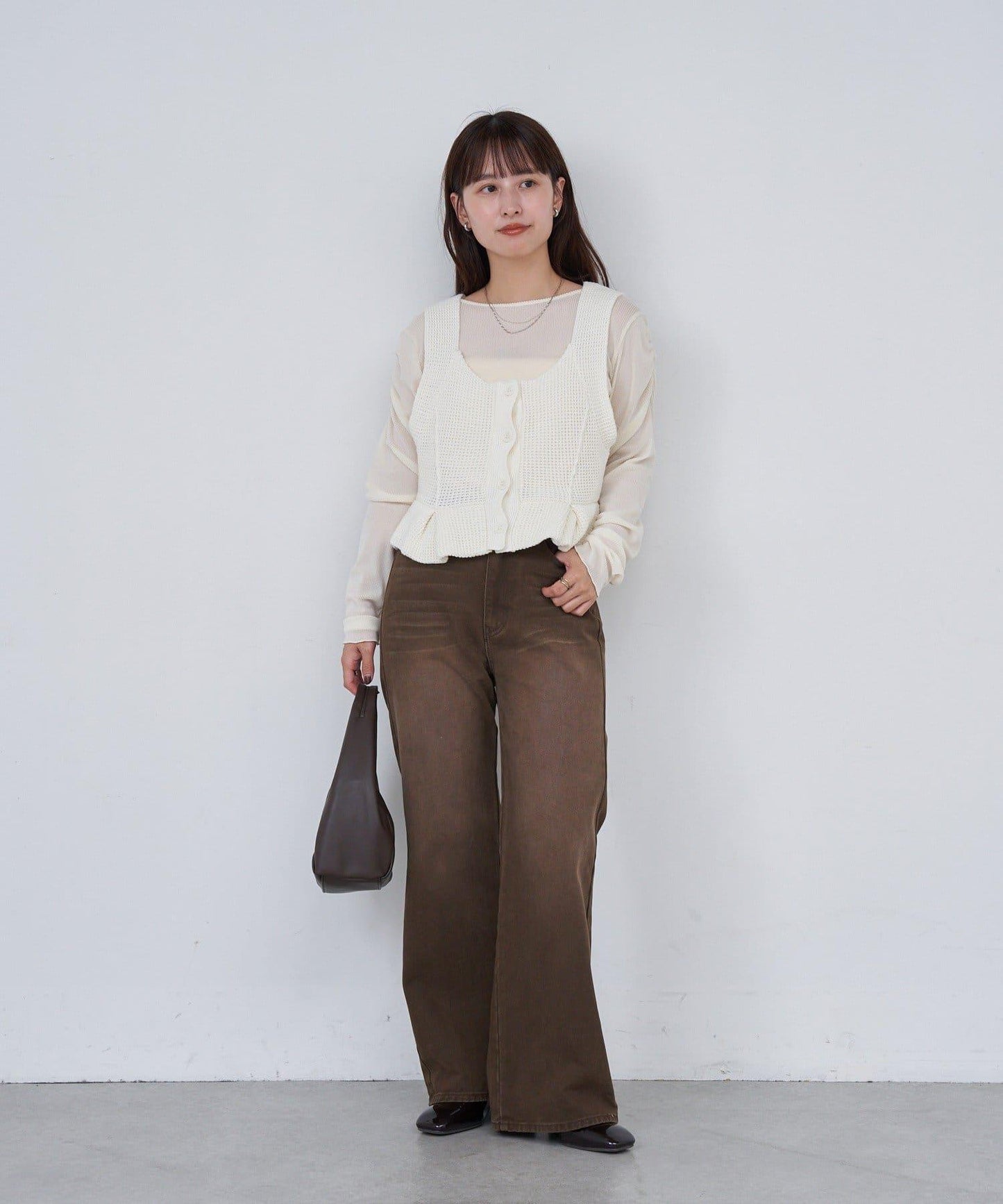 B 菱格紋針織背心