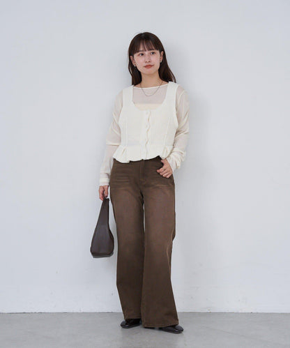 B 菱格紋針織背心