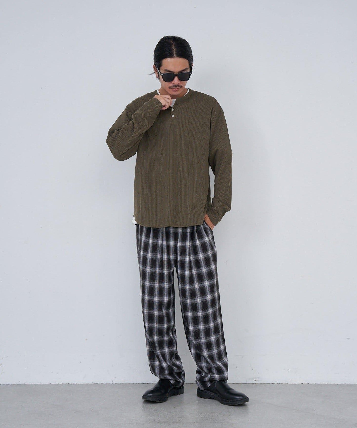 【Kastane】BM格紋休閒褲