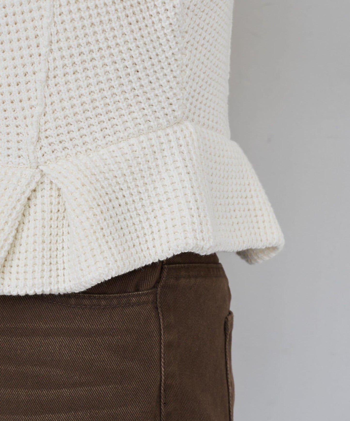 B 菱格紋針織背心