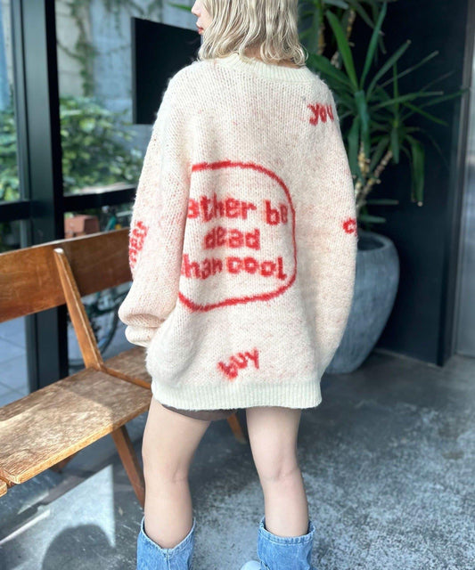 手工編織標誌針織衫