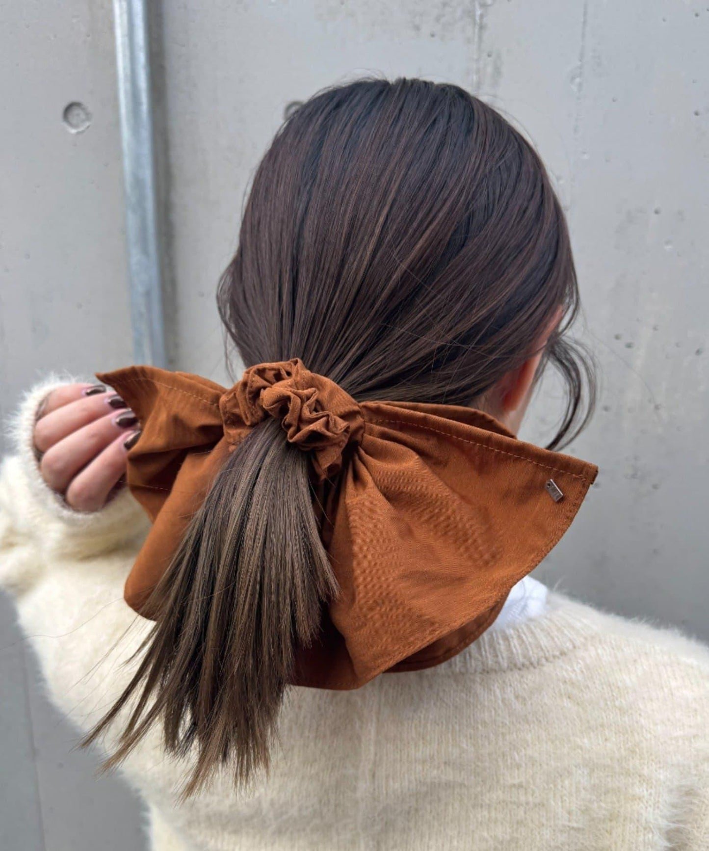 lil帶盤半邊荷葉邊髮圈