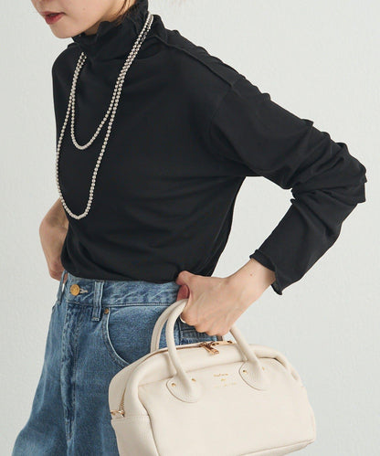 【25AW新色上市！】棉質透視高領T恤