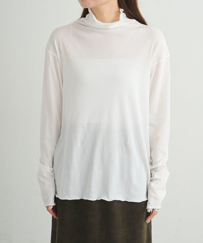 【25AW新色上市！】棉質透視高領T恤