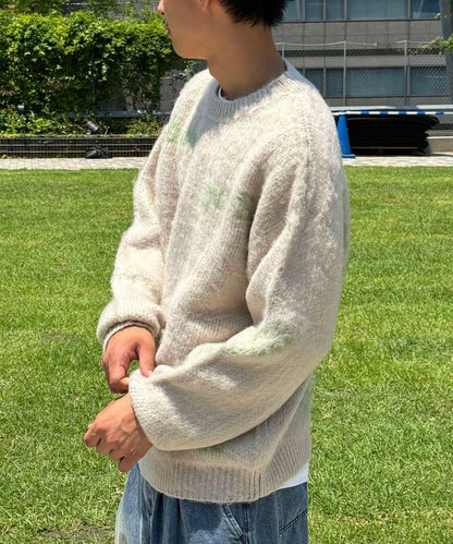 手工編織標誌針織衫