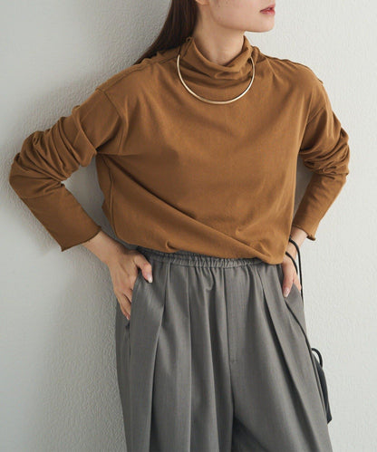 【25AW新色上市！】棉質透視高領T恤