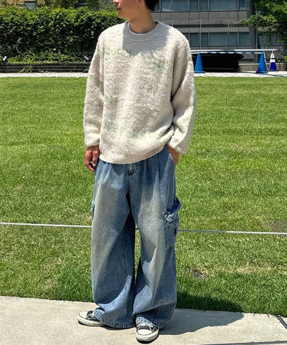 手工編織標誌針織衫