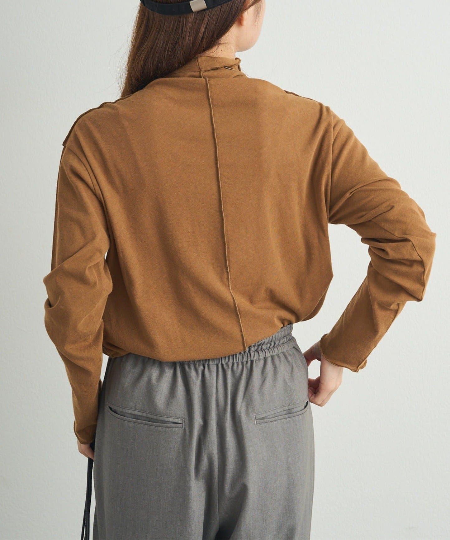 【25AW新色上市！】棉質透視高領T恤