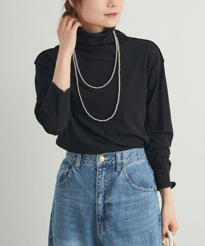 【25AW新色上市！】棉質透視高領T恤