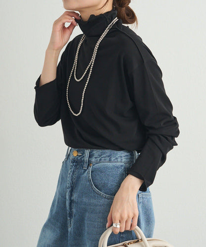 【25AW新色上市！】棉質透視高領T恤