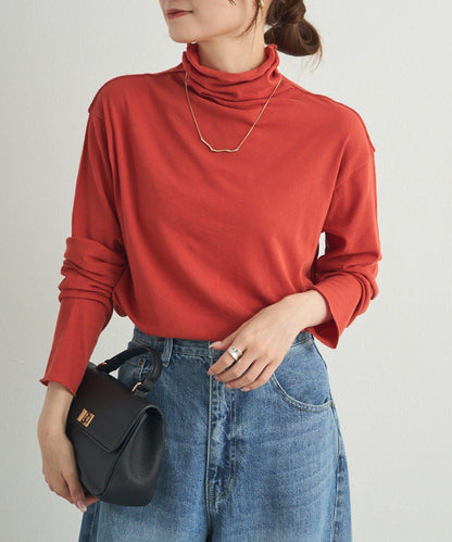 【25AW新色上市！】棉質透視高領T恤