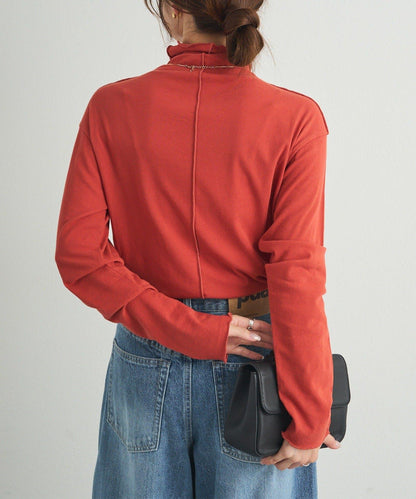 【25AW新色上市！】棉質透視高領T恤