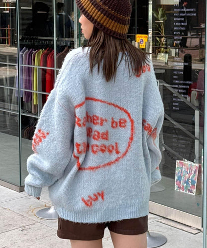 手工編織標誌針織衫