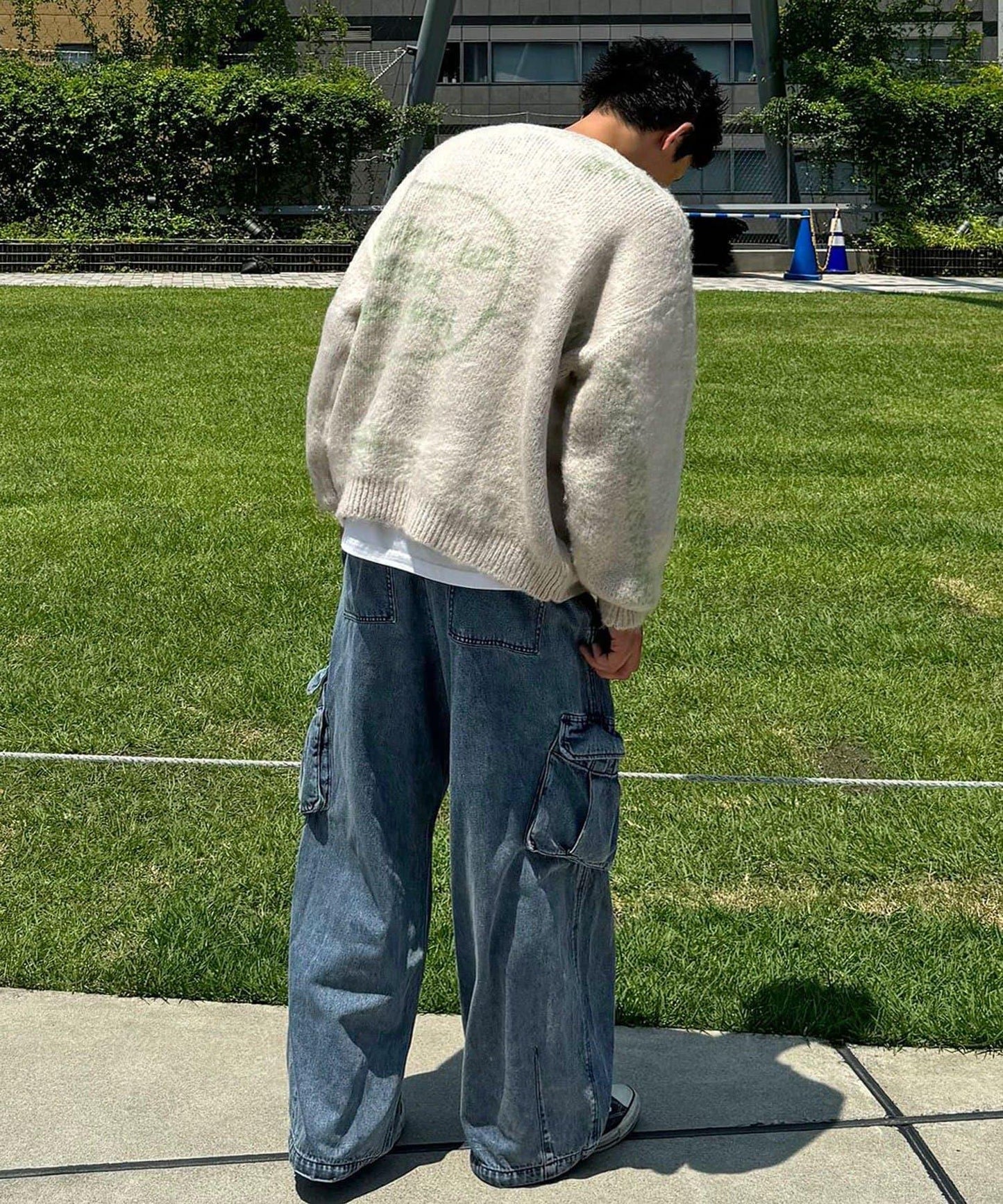 手工編織標誌針織衫