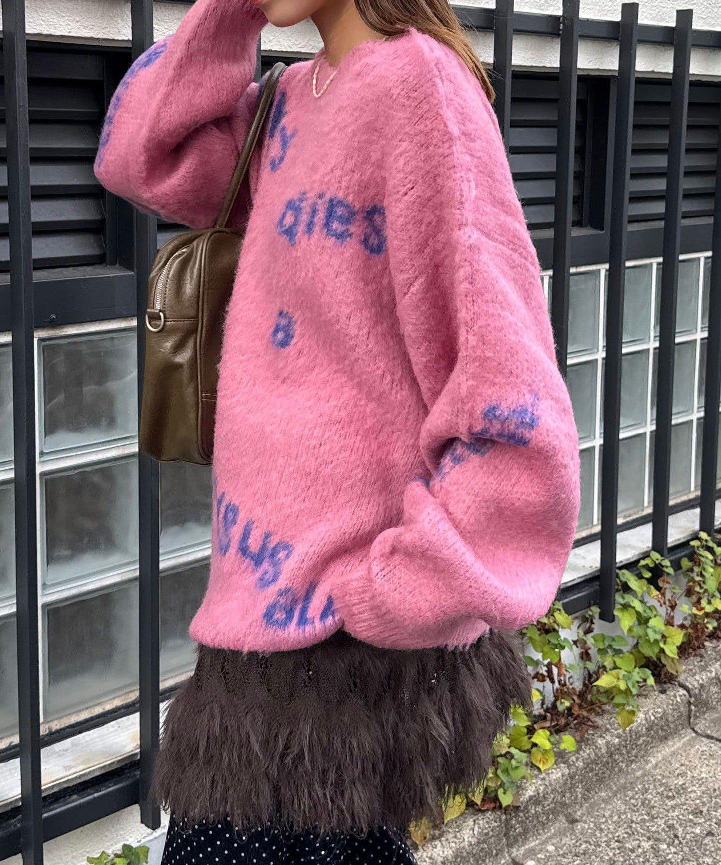 手工編織標誌針織衫