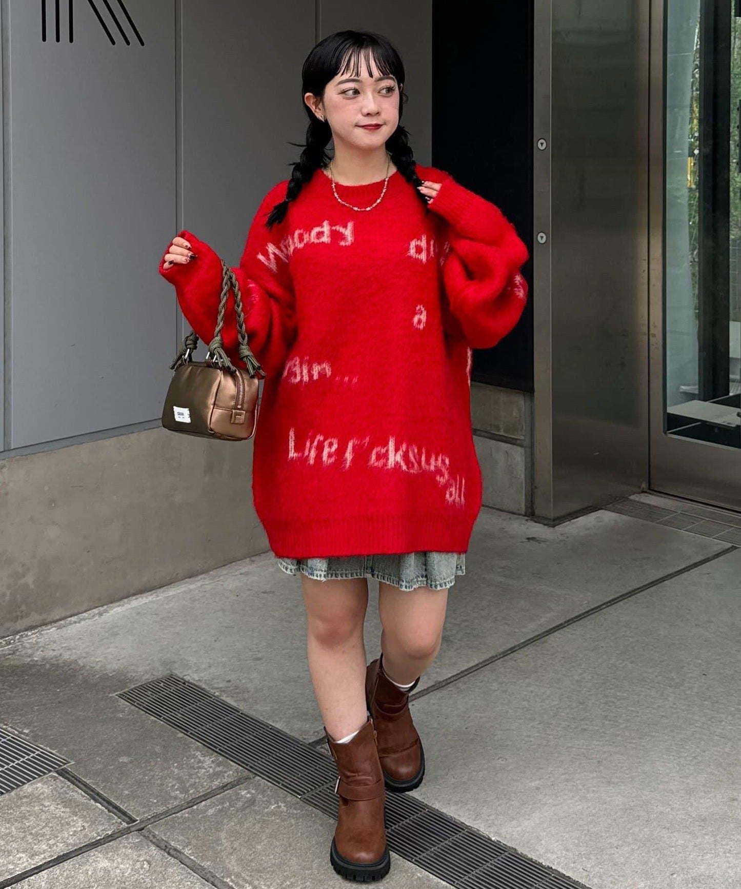 手工編織標誌針織衫