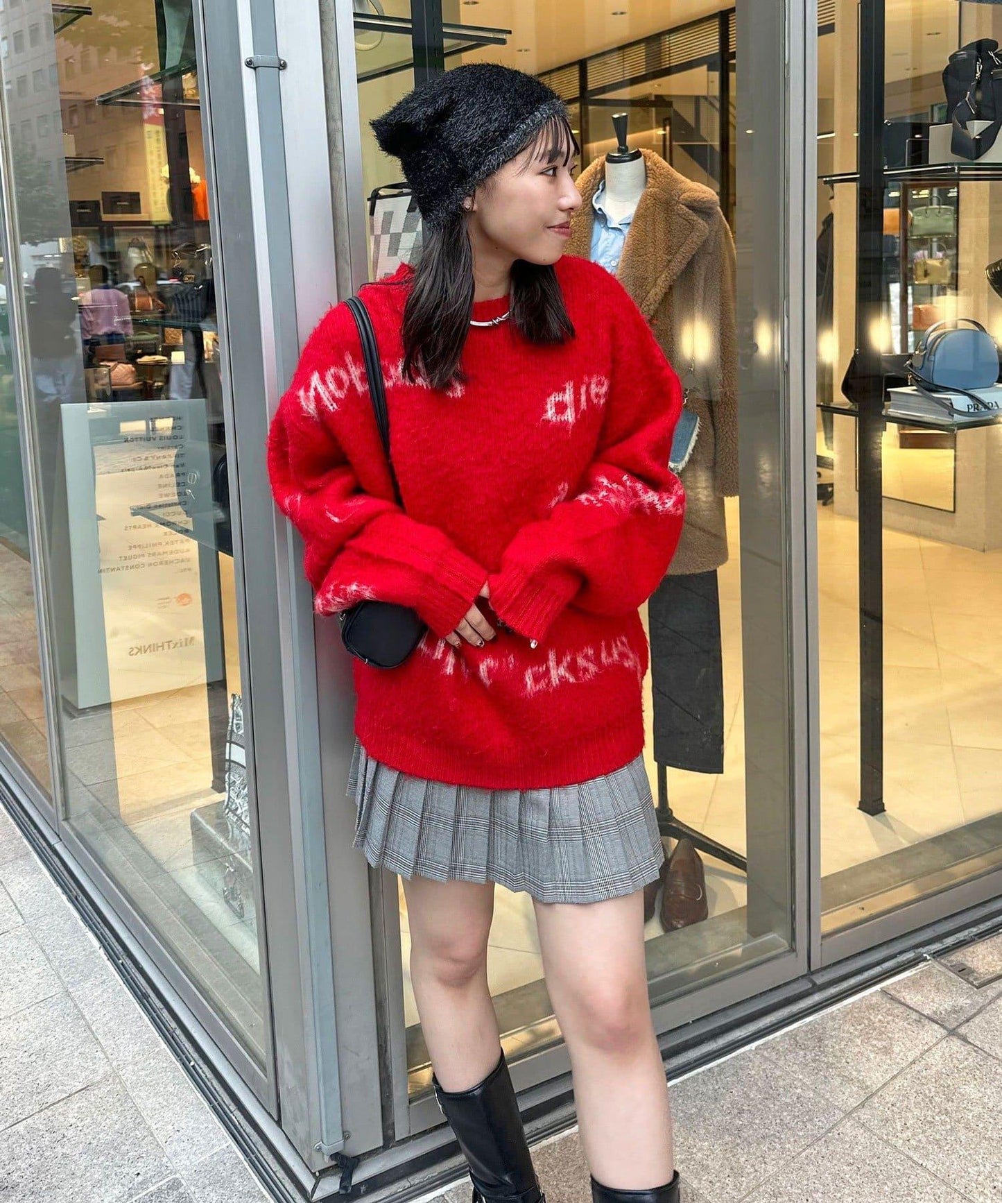 手工編織標誌針織衫