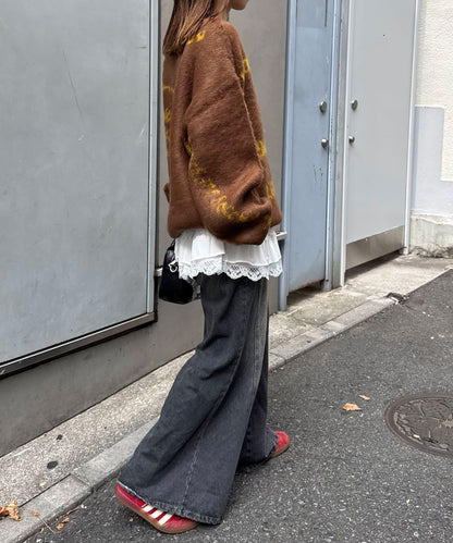 手工編織標誌針織衫