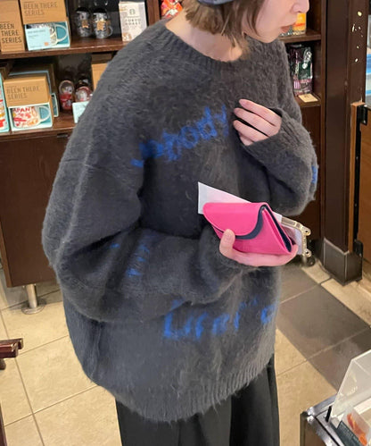 手工編織標誌針織衫