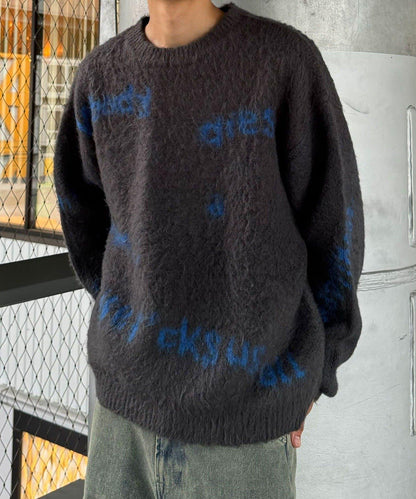 手工編織標誌針織衫