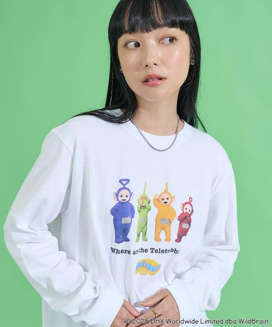 天線寶寶迷你前印花長袖T恤