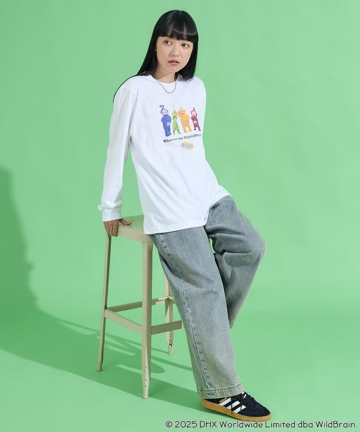 天線寶寶迷你前印花長袖T恤