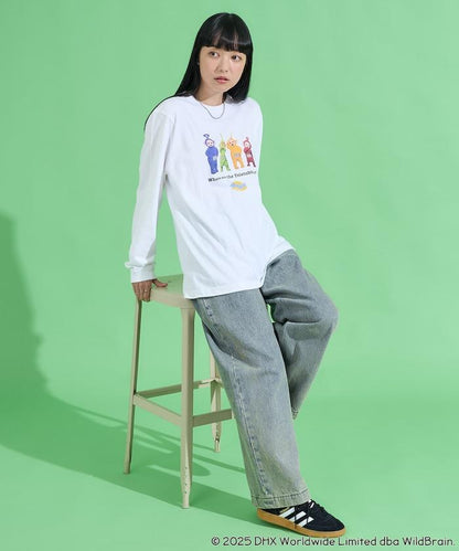 天線寶寶迷你前印花長袖T恤