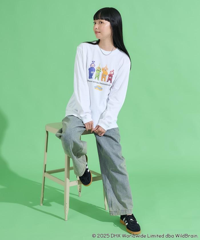 天線寶寶迷你前印花長袖T恤