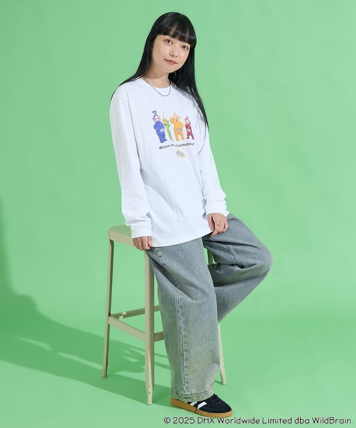 天線寶寶迷你前印花長袖T恤