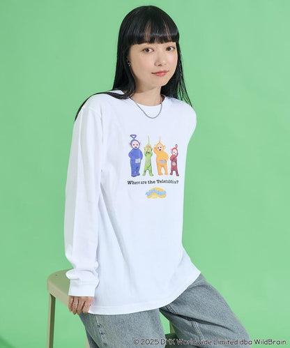 天線寶寶迷你前印花長袖T恤