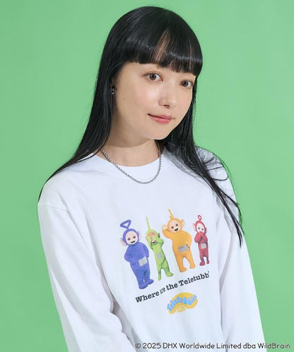 天線寶寶迷你前印花長袖T恤