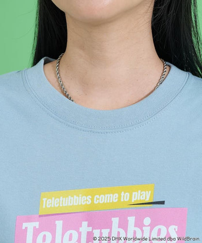 天線寶寶復古前印花長袖T恤