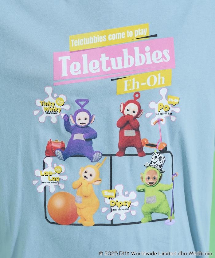 天線寶寶復古前印花長袖T恤