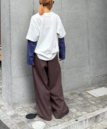 【UNISEX】加厚保暖衛褲寬鬆長褲