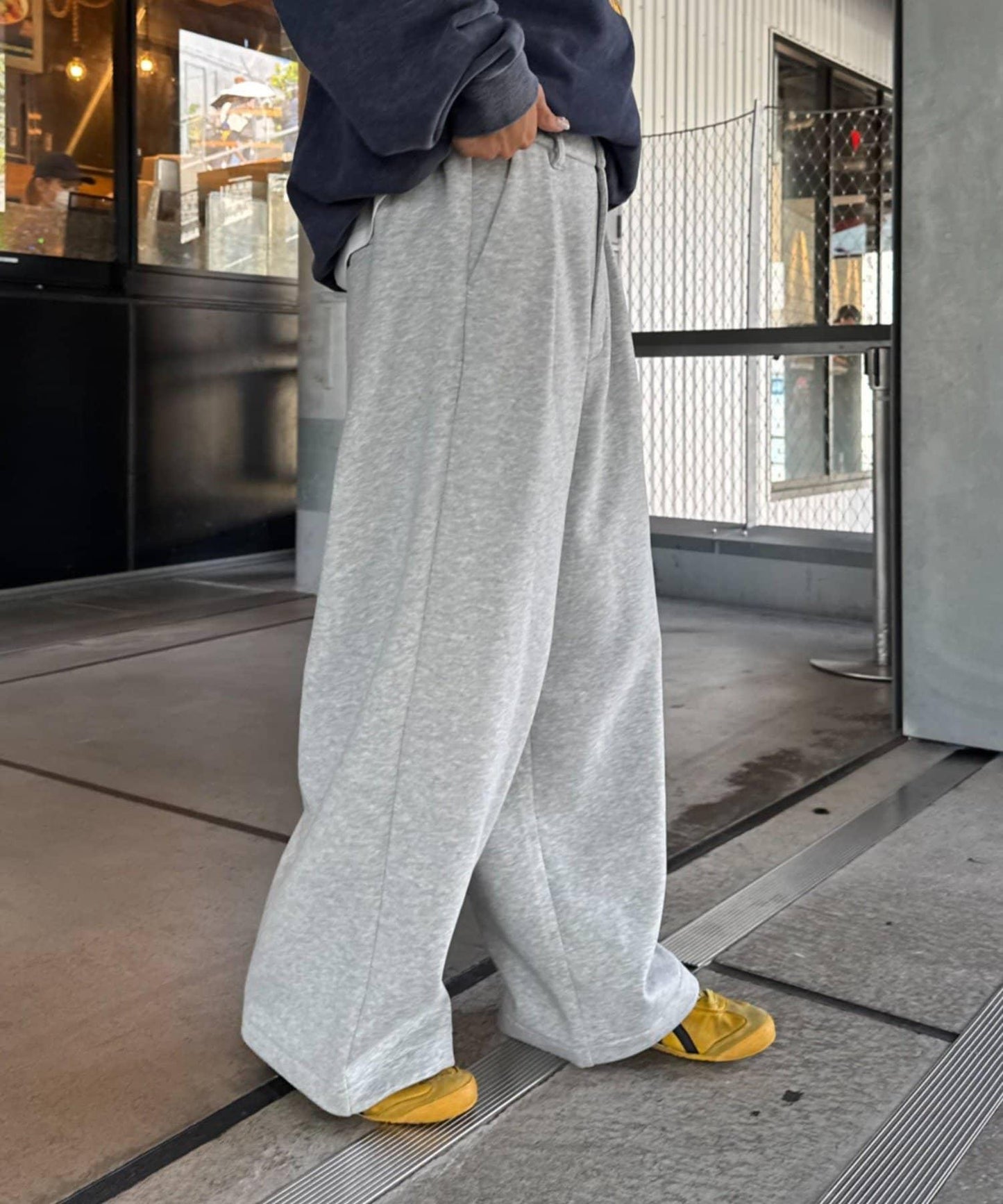 【UNISEX】加厚保暖衛褲寬鬆長褲