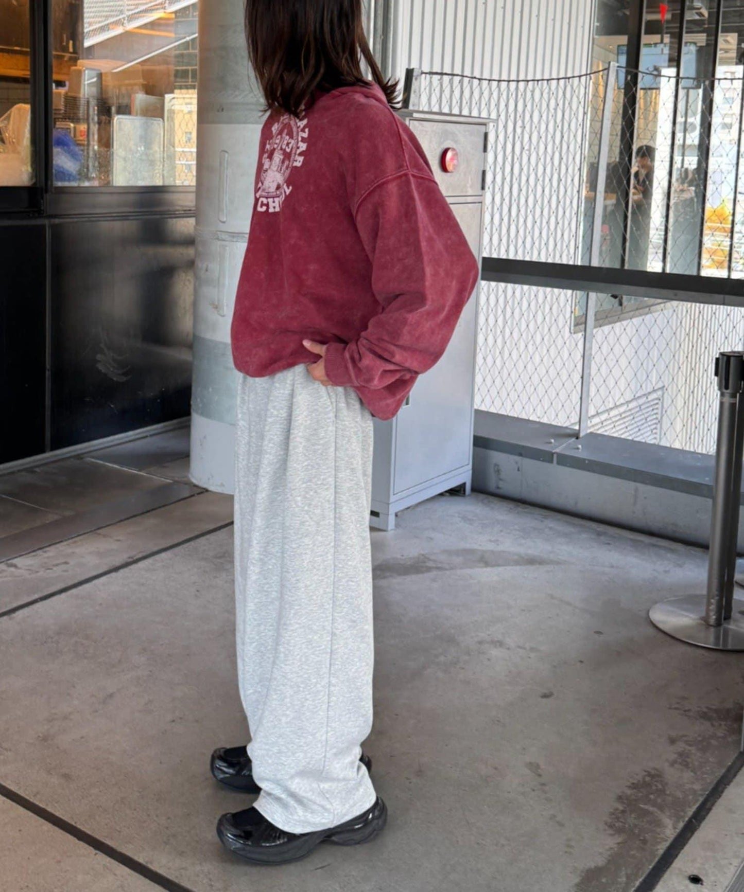 【UNISEX】加厚保暖衛褲寬鬆長褲