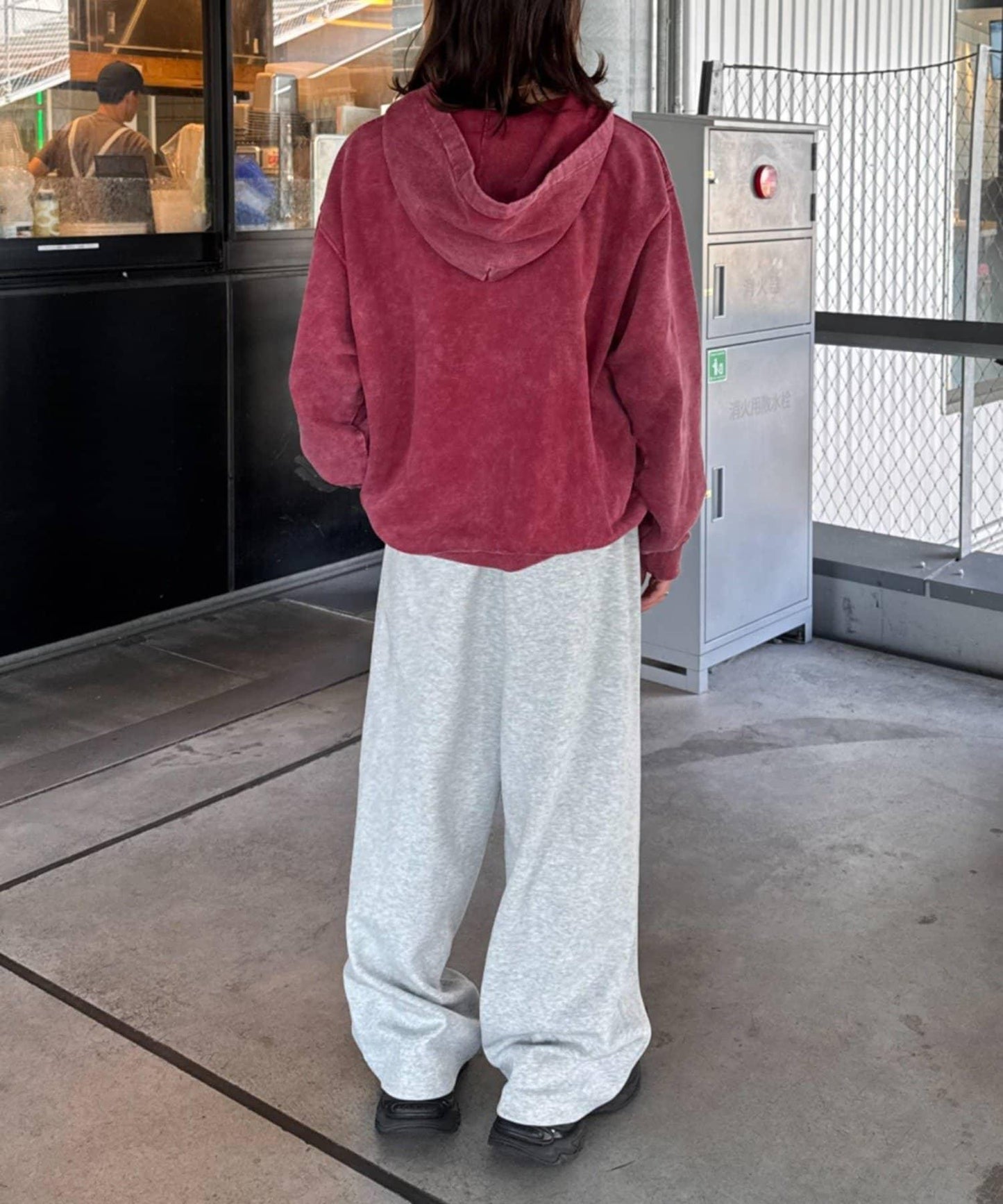 【UNISEX】加厚保暖衛褲寬鬆長褲