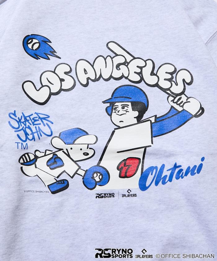 SKATER JOHN × RYNO SPORTS × MLB球員 大谷翔平擊球印花連帽衛衣
