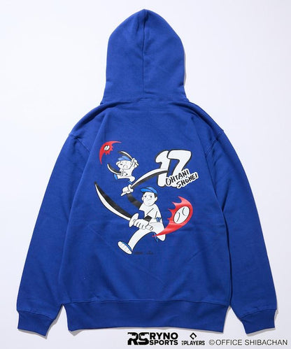 SKATER JOHN × RYNO SPORTS × MLB球員大谷翔平 2WAY印花連帽衛衣