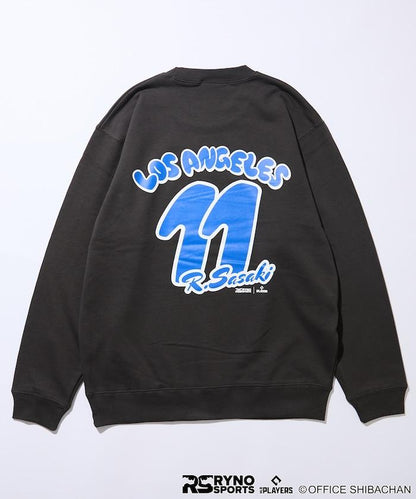 SKATER JOHN × RYNO SPORTS × MLB PLAYERS 佐佐木 11 背面印花衛衣