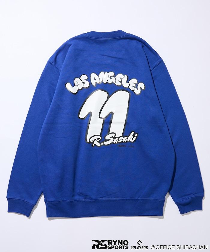 SKATER JOHN × RYNO SPORTS × MLB PLAYERS 佐佐木 11 背面印花衛衣