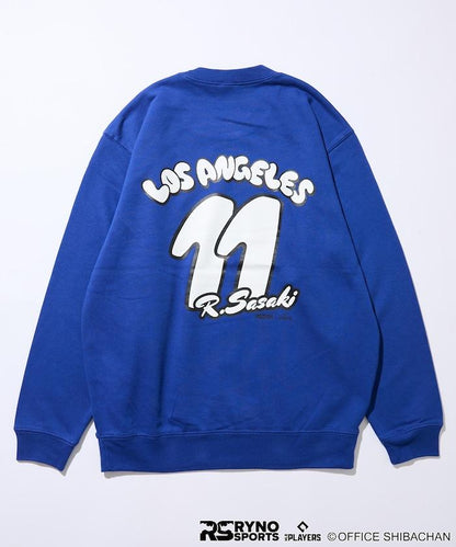 SKATER JOHN × RYNO SPORTS × MLB PLAYERS 佐佐木 11 背面印花衛衣