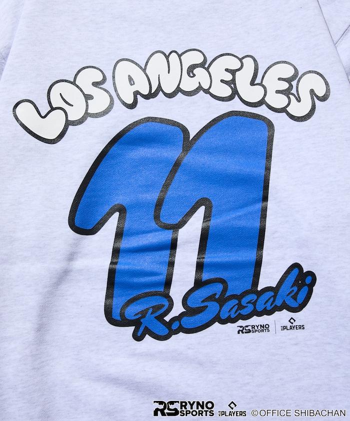 SKATER JOHN × RYNO SPORTS × MLB PLAYERS 佐佐木 11 背面印花衛衣